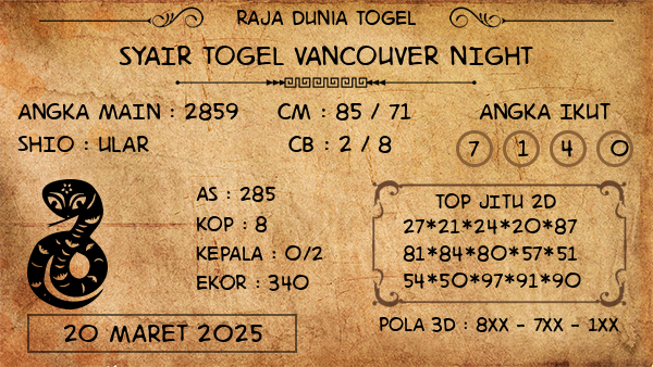 Prediksi Vancouver Night